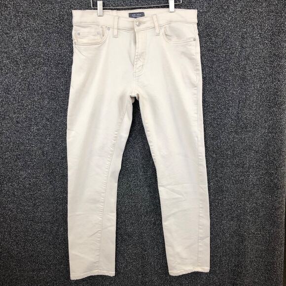 Slate & Stone Men's Crosby Straight Jeans Size 33x32 White Denim - Picture 1 of 12